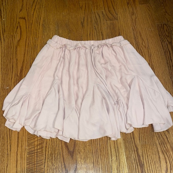 PINK FLOWY SKIRT - Picture 1 of 5
